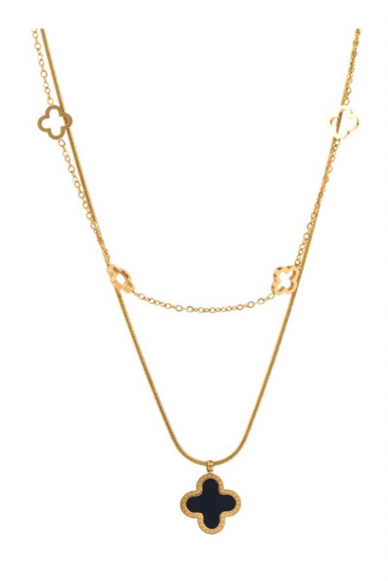 Gold Plated Clover Necklace