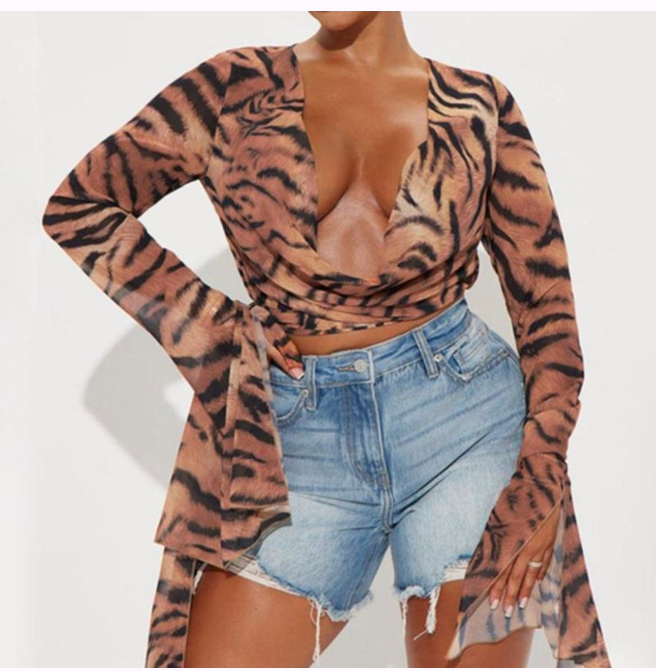 Animal Print Dress Top